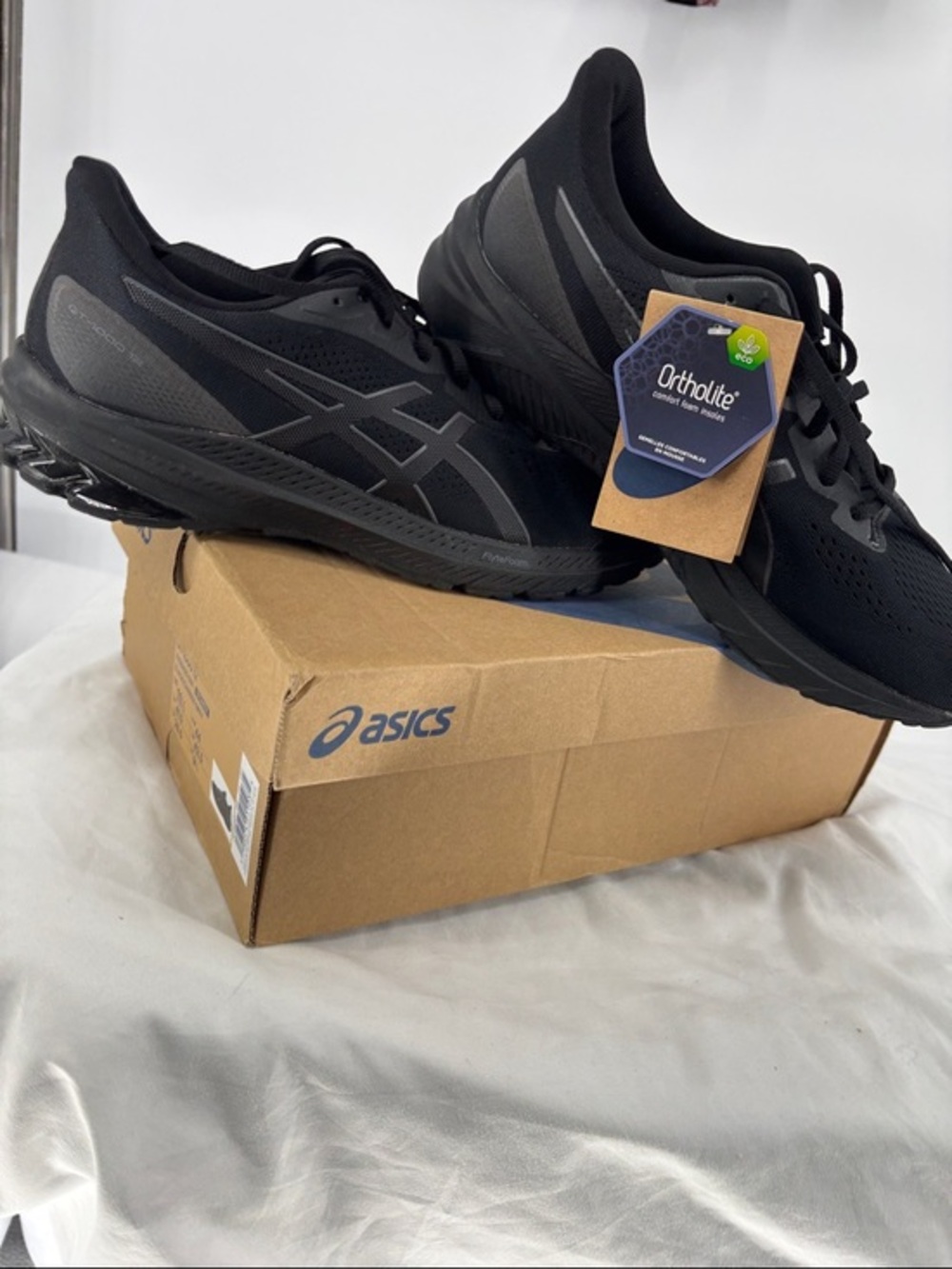 Asics GT 1000  12 Flyte foam black grey Running Sneakers Ortholite Insole shoes